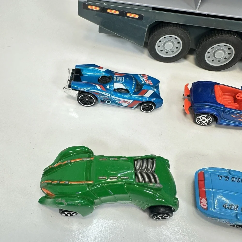 Transporter Toy Truck with 12 Cars Matchbox and More Racing and Offroad Play Set